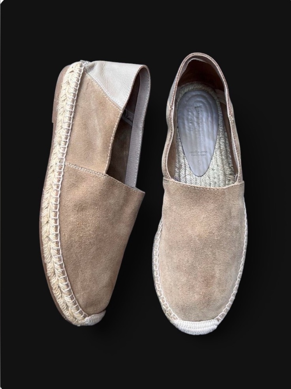 Todd Snyder Nomad Suede Espadrille Sz 9 FLAWED Foldable Spain